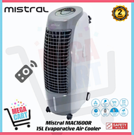 Mistral 15L Portable Evaporative Air Cooler with Remote Control MAC1600R | MAC 1600R (2 Years Warranty)