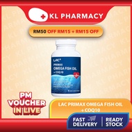 LAC Primax Omega Fish Oil + CoQ-10 (60 Enteric Coated Softgels)