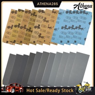 Athena✪Wet Dry Sandpaper Sheets 400/600/800/1000/1200/1500/2000/2500# Grit Polish