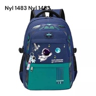 tas sekolah anak laki laki astronot tas sekolah anak SD SMP free jam gisok dan tambler untuk tas nya