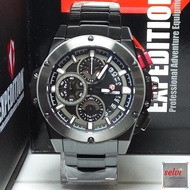 Jam Tangan Pria Expedition E6696M Chronograph Black Sta Limited