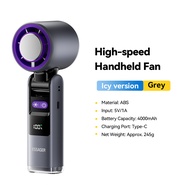 Essager 4000mah Type C High-speed Small Fan 100 Levels LED Digital Display Portable Mini Fan Semicon