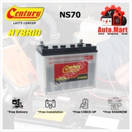 Bateri Kereta / Car Battery - Century Hybrid - Wet - NS70/L