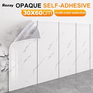 30x60cm Marble Wallpaper PVC 3D Aluminum Plastic Self Adhesive Wall Sticker Vinyl Tiles Waterproof