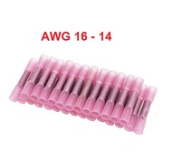 (10ชิ้น)สลิปต่อสายไฟ กันน้ำ AWG 16-14 Heat Shrink Butt Wire splice Connectors Insulated Waterproof T