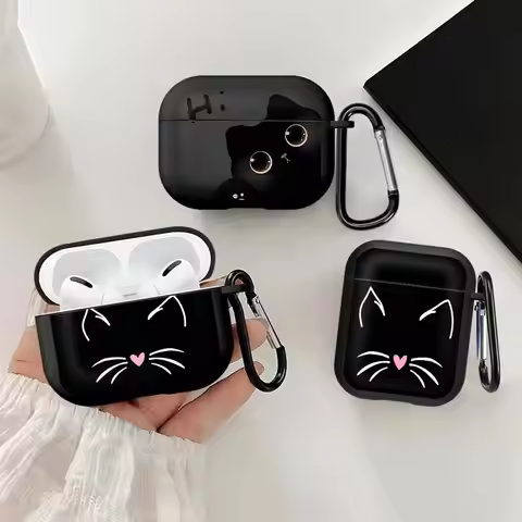 Earphone Cases Cover Case For Airpods 2 4 Pro2 1 Pro3 Pro 3 Cute Cat
