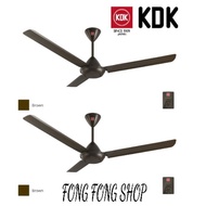 (TWIN PACK) KDK K15VO-PBR Regulator Ceiling Fan 60'' (Brown)