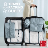 ART X87H Travel Bag Set 8 in 1 Storage Storage Bag Clothes Suitcase Pouch Organizer Traveling 7 in 1