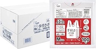 Japax Plastic Bag with Hands, Milky White, Approx. 2.3 gal (10 L), Height 19.7 x Width 10.2 inches (