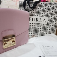 Furla 2 wyas leather bag