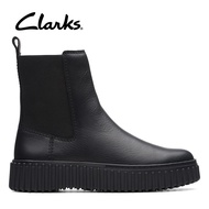 Clarks Womens Torhill Maple Chelsea Boots - Black Leather