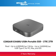 CORSAIR EX400U USB4 External SSD - 1TB/2TB/4TB