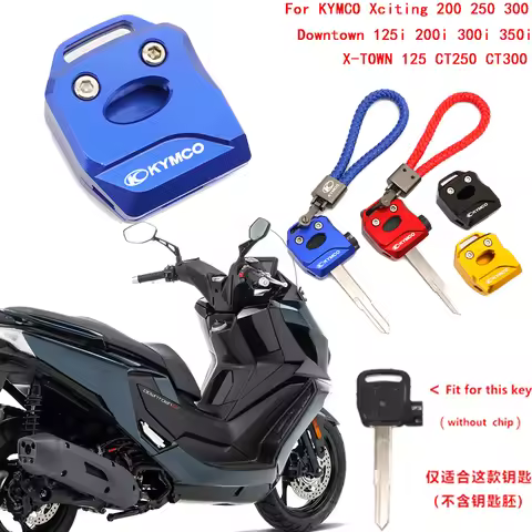 Motorcycle CNC Accessories Key Cover Case Shell Keychain Keyring For KYMCO DOWNTOWN 125i 200i 300i 3