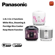 Panasonic 1.8L 3-in-1 Mechanical Jar Rice Cooker SR-JP185SSK/SR-JP185TSK/SR-JP185WSK