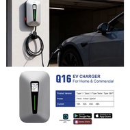 Q16 EV Charger 7KW 11KW 22KW Wallbox Home Commercial Type 2 Tesla 32A 48A LCD Smart Charger MY