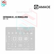 Amaoe MI 10 IC Mold BGA Reballing Stencil for SM7150 RAM SM8150 CPU XIAOMI 9 K20 Series Phone Repair