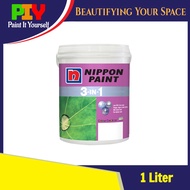 Nippon Paint 3 in 1 Interior Wall Paint / Cat Dalam Dinding Rumah 1L - 1 Liter