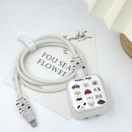 Cute Litle Dog Charger Case For iPhone 40W Charger Protector Cover TPU for iPhone 17 pro max