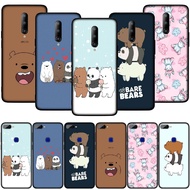 Samsung Galaxy S20 Ultra S10 lite S9 S8 Plus Soft Silicone Black Cover We Bare Bears funny Phone Case