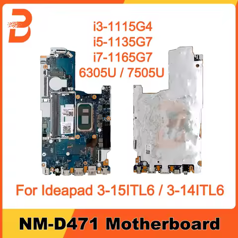 Original Laptop Logic Board For Lenovo Ideapad 3-15ITL6 3-14ITL6 Motherboard i3-1115G4 i5-1135G7