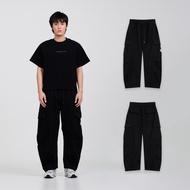 HOMEBOY กางเกงขายาว HB.HEART.PATCH.CARGO คอตตอนโพลี่เอสเตอร์ ใส่ไปทำงานได้