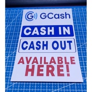 Gcash Cash In/Cash Out Sticker