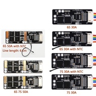 6S 30A/7S 30A/6S 50A/7S 50A BMS Board with NTC for 3.7V Ternary Lithium Battery Protection Board/BMS