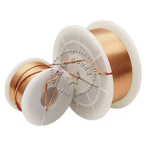 1.6mm/1.8mm 0.1-2.7mH Customized Speaker Crossover Audio Amplifier Inductor Round Bobbin 4N Oxygen-F
