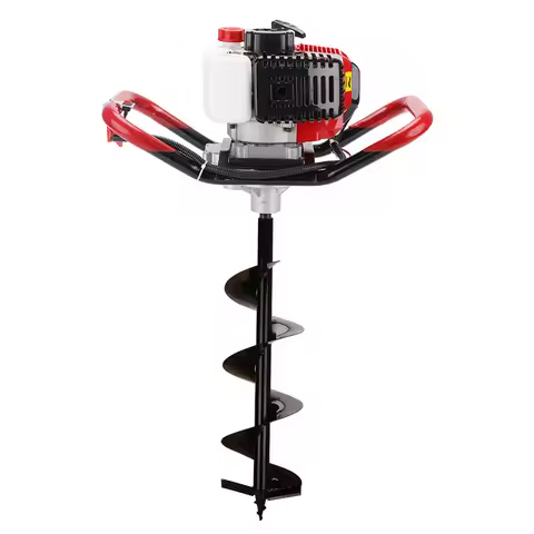 Heavy Duty 52CC/63CC Petrol Earth Auger Hole Digger for Fencing Digging Holes Ground Drill