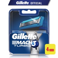 Gillette Mach3 Turbo Razor Cartridges (4s)