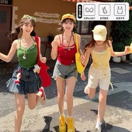 W.h _ studio | Seaside Sand Stall Dopamine Fake Two-Piece Camisole