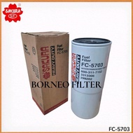 FC-5703 Sakura Fuel Filter SFF0202 JFC-88017 J8621202 FF202 BF596 P550202 299202 3313306 WK12111 BF7