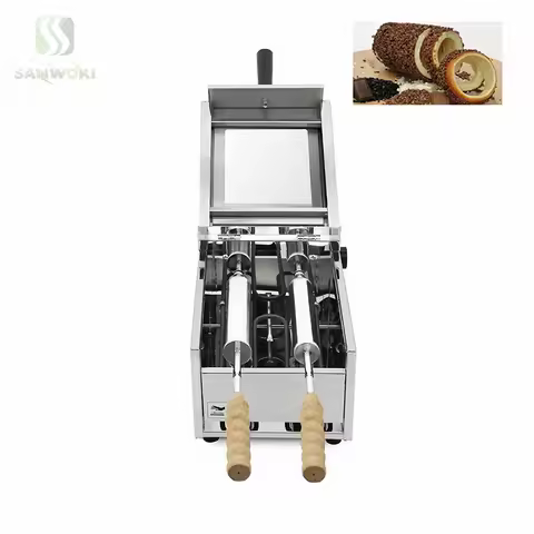 3kw bread ring machine cake roll oven Chimney Cake Roller Grill Oven Kurtos Kalacs Waffle Cone Baker