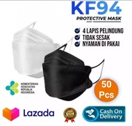 MASKER KF94 1 BOX ISI 50PCS MURAH / KF94 MASKER ISI 50 / KF94 KOREA 4PLY