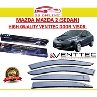 MAZDA MAZDA 2 (SEDAN) 2007 2008 2009 2010 2014 High Quality Venttec Door Visor Window Vent Air Press