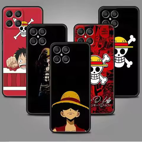 Anime One Pieces Luffyss Case For Honor X8 X8a 90 X9a 8X 70 50 20 Magic5 Pro 9X P60 P50 Black Soft P