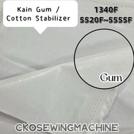 [ 1Meter ] Interlining Kain Gum 1340F / Pengeras Kain Gum 5520 & 5530 & 5550 & 5555  / Cotton Stabil