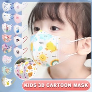 【READY STOCK】 30PCS 3D kid mask 4-12 year Face Mask Child Cartoon Breathable 3D 3ply Duckbill Baby Mask 5D Butterfly 儿童口罩