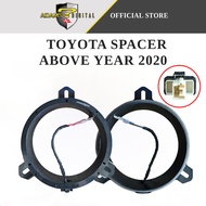 For 6.5 Inch Car Speaker With Plug and Play 2 Pcs Spacer Adapter Bracket Rings Panel With Socket Sol