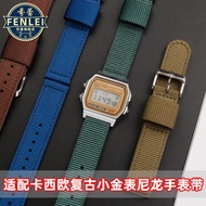 CFOD [Shipping from China] Suitable for Casio a168w/A158W MRW200/F91w/AE1200 Nylon Canvas Watch Stra