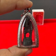 2541 Chuchok Metta Mahalap Ner Thong Deang Lp Tim Wat Phra Khao 徐祝讨债老人铜质（包好白钢花边壳）