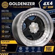 ✔️(1pc)4x4 sport rim 🛞 15" 15inch A-016 TE37x hilux navara triton kembara