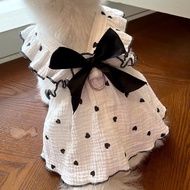 Ready Stock Pet Clothes Love Dress Dog Clothing Cat Clothing