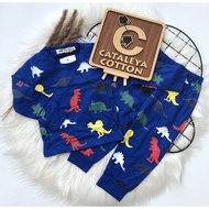 Pyjamas 6M- 5Y 100% Cotton Dinoo Di Lautan Hindii