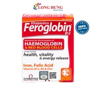 Viên uống Vitabiotics Feroglobin B12 bổ sung sắt - Hỗ trợ tăng khả năng tạo máu Hỗ trợ tăng cường sứ