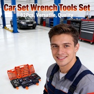 Tool Box Car Tools Set Auto Repair Tools Car Torque Wrench Set Motorcycle 82Pcs Tools Socket