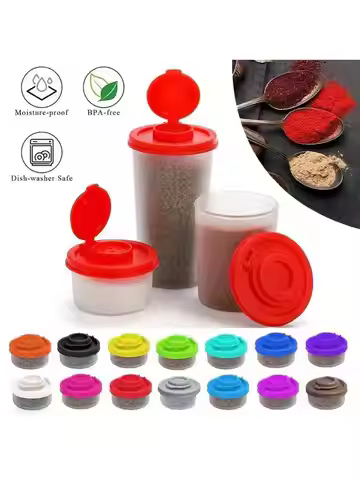 1pc Salt And Pepper Shakers, Salt Shaker For Camping Picnic Outdoors Kitchen Lunch Boxes, Travel Spi