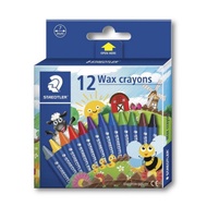 Staedtler Crayons Noris Model 12 Colors Medium Size Crayon for Kids Oil Pastel Silky Crayon Crayon f