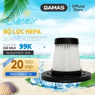Bộ Lọc HEPA Máy Hút Bụi Damas D-610W - Model Tương Thích D-610W - Hàng Chính Hãng - Damas Official S