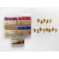 LILIN Happy Bday Candle Birthday Letter Candle/ HB23